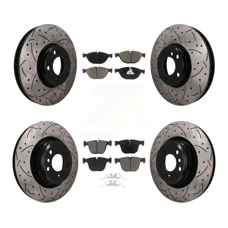 Transit Auto KDC-101668 Disc Brake Kit for 2013 BMW ActiveHybrid 7 - Front and Rear product image
