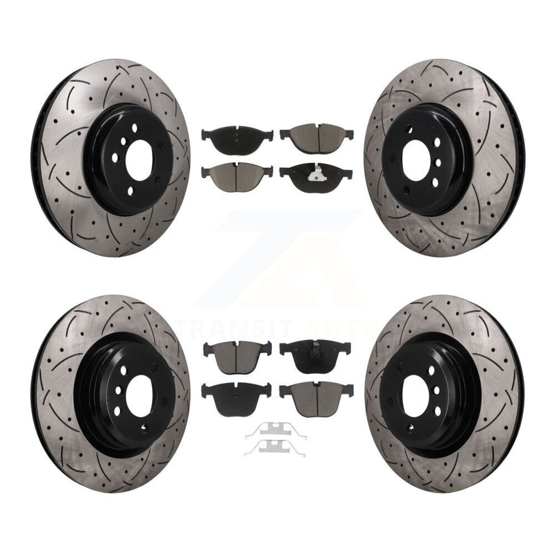 Transit Auto KDC-101669 Disc Brake Kit for 2009-2016 BMW 550i GT, BMW 550i GT xDrive, BMW 750i xDrive & more - Front and Rear product image
