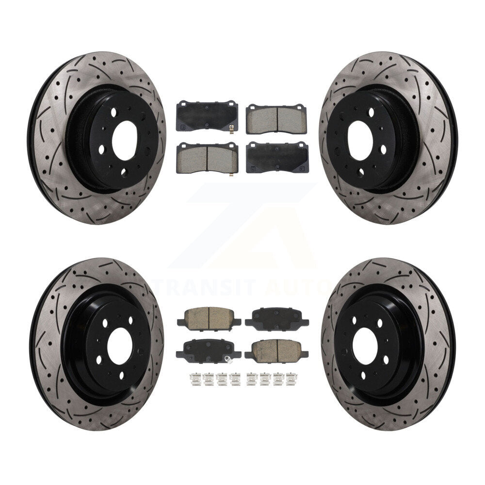 Transit Auto KDC-101684 Disc Brake Kit for 2017-2022 Tesla 3 - Front and Rear product image