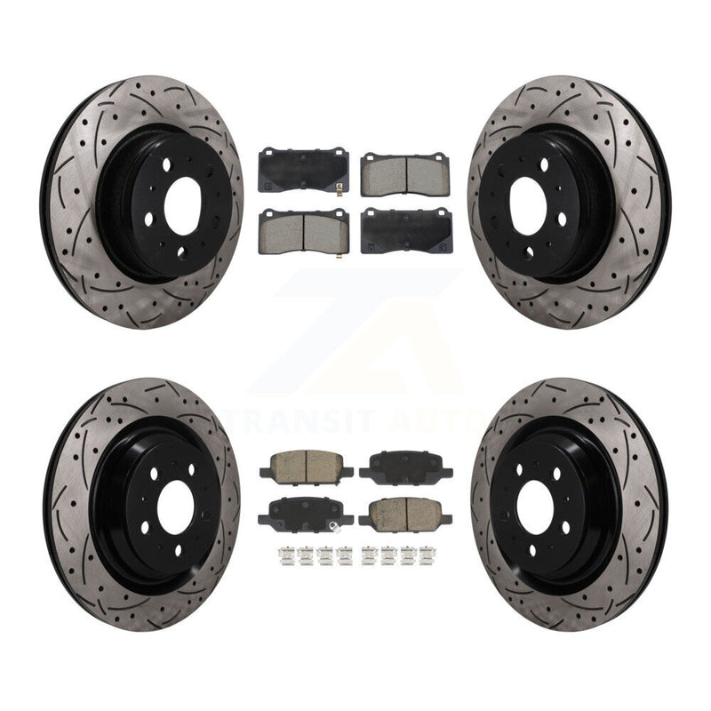 Transit Auto KDC-101684 Disc Brake Kit for 2017-2022 Tesla 3 - Front and Rear product image