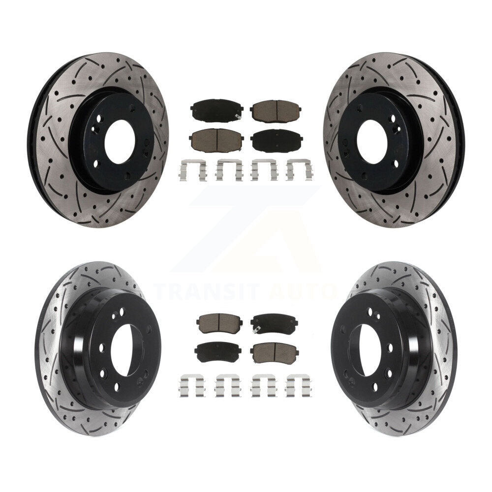 Transit Auto KDC-101685 Disc Brake Kit for 2009-2012 Hyundai Elantra - Front and Rear product image