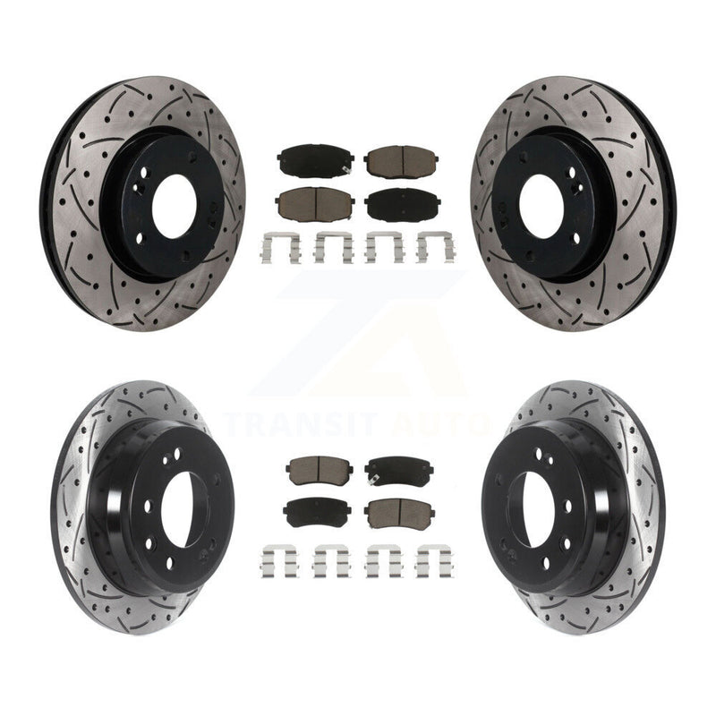 Transit Auto KDC-101685 Disc Brake Kit for 2009-2012 Hyundai Elantra - Front and Rear product image