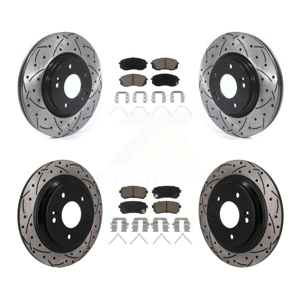 Transit Auto KDC-101686 Disc Brake Kit for 2018-2024 Hyundai Kona, Kia Seltos - Front and Rear product image