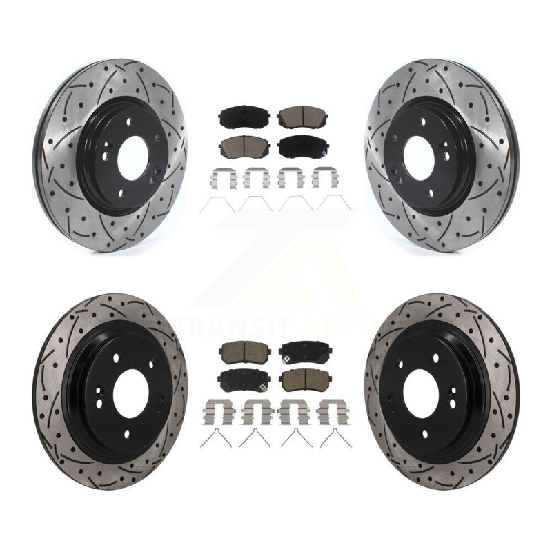 Transit Auto KDC-101686 Disc Brake Kit for 2018-2024 Hyundai Kona, Kia Seltos - Front and Rear product image