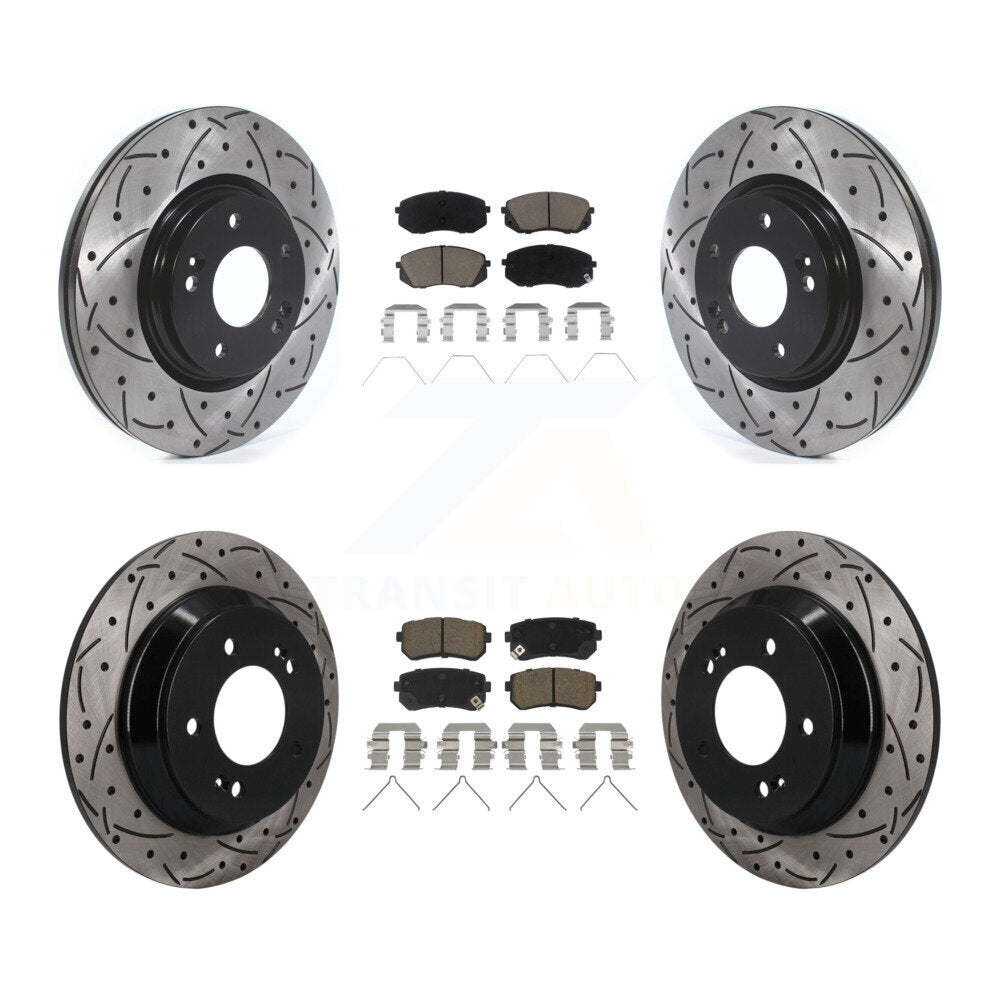 Transit Auto KDC-101687 Disc Brake Kit for 2018-2021 Hyundai Kona - Front and Rear product image