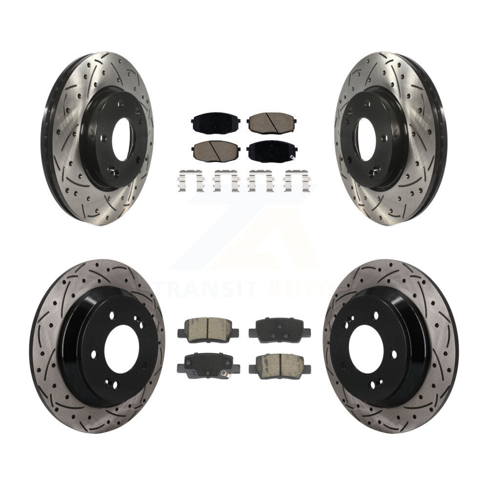 Transit Auto KDC-101688 Disc Brake Kit for 2021-2024 Kia Seltos - Front and Rear product image