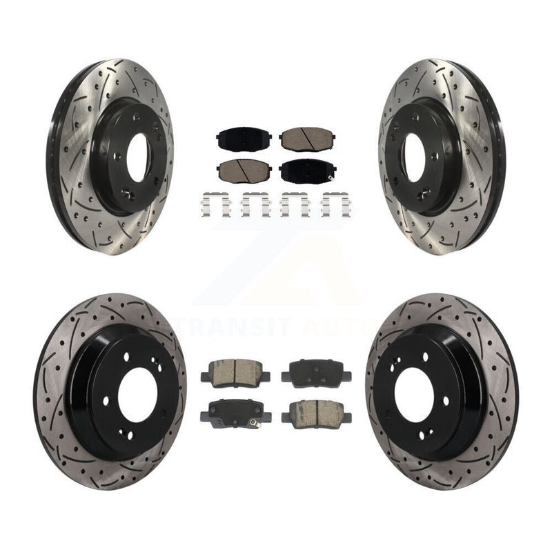 Transit Auto KDC-101688 Disc Brake Kit for 2021-2024 Kia Seltos - Front and Rear product image