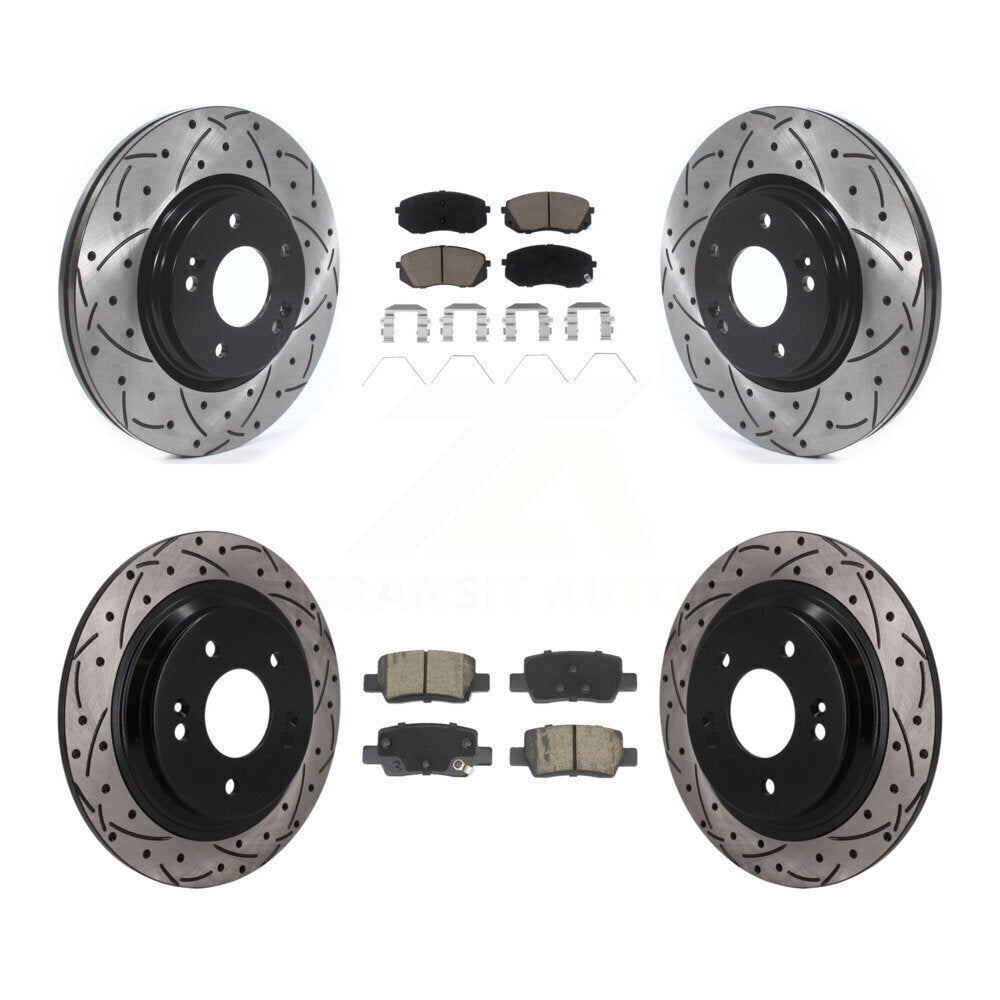 Transit Auto KDC-101689 Disc Brake Kit for 2021-2024 Kia Seltos - Front and Rear product image