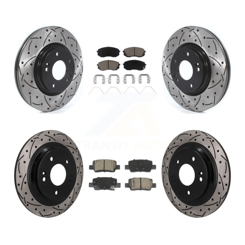 Transit Auto KDC-101689 Disc Brake Kit for 2021-2024 Kia Seltos - Front and Rear product image