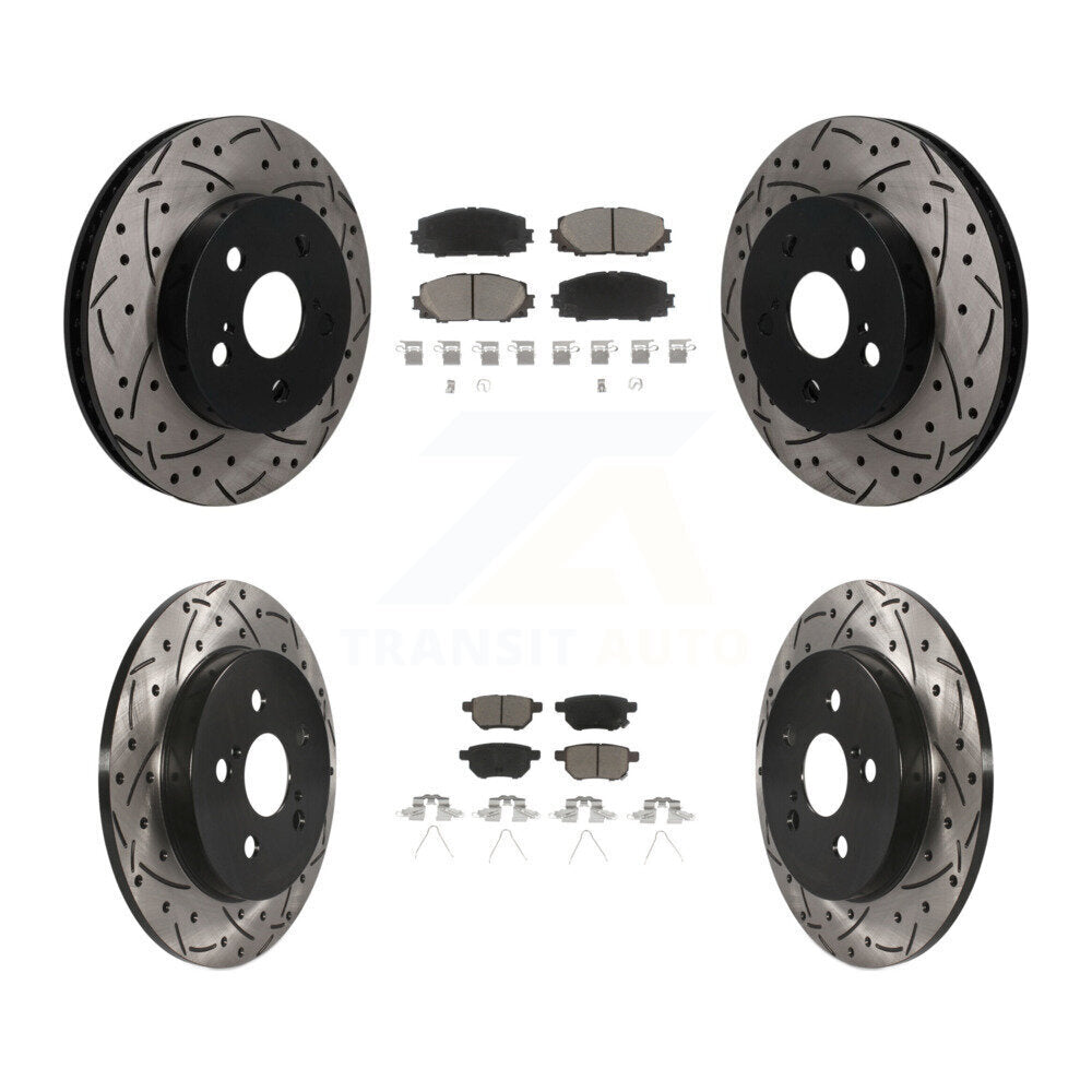 Transit Auto KDC-101698 Disc Brake Kit for 2016-2022 Toyota Corolla, Toyota Prius AWD-e, Toyota Prius Prime & more - Front and Rear product image