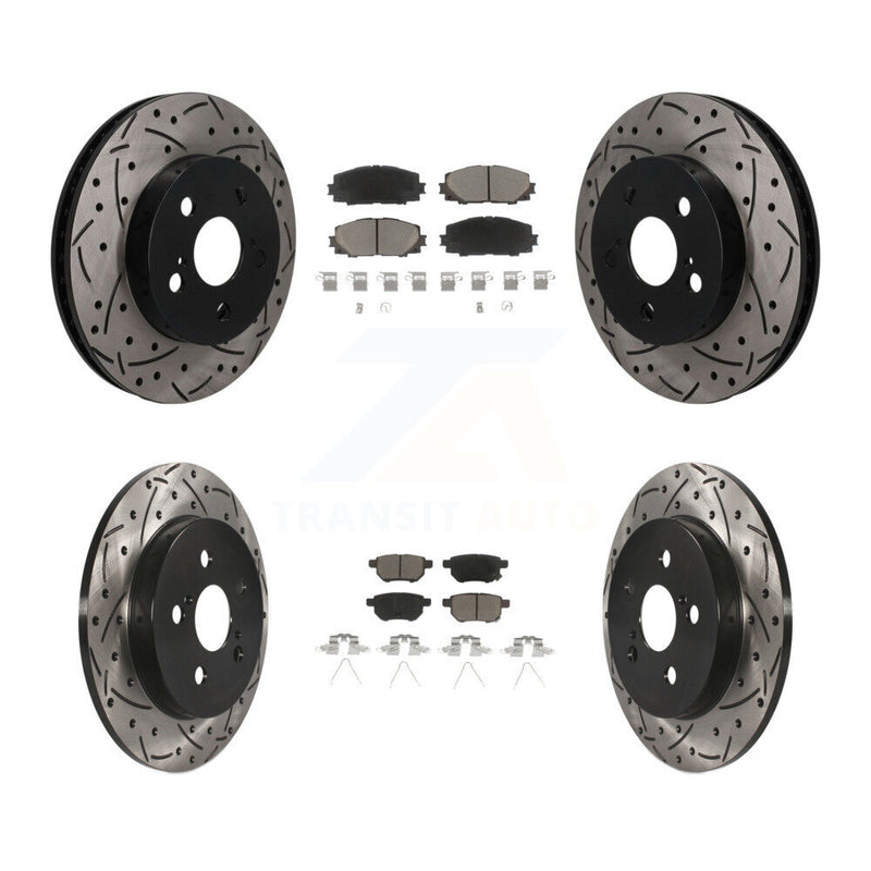 Transit Auto KDC-101698 Disc Brake Kit for 2016-2022 Toyota Corolla, Toyota Prius AWD-e, Toyota Prius Prime & more - Front and Rear product image