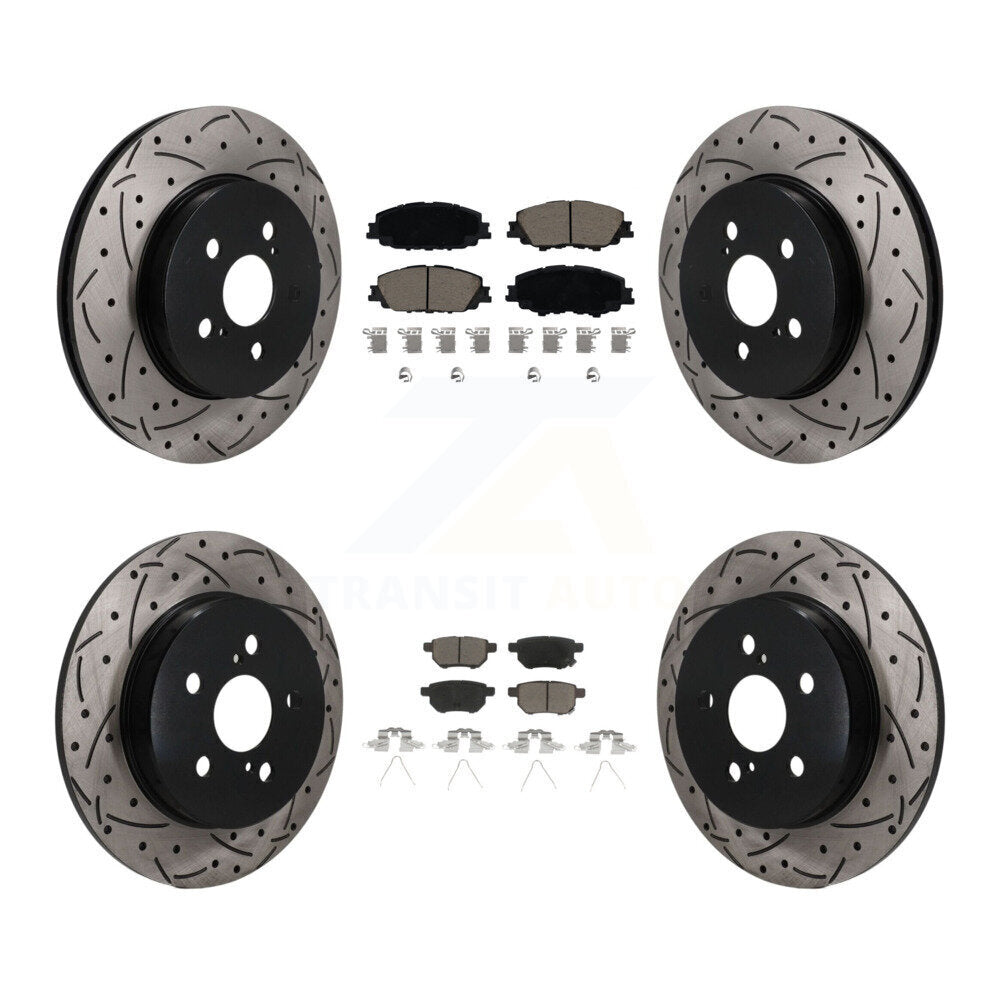 Transit Auto KDC-101699 Disc Brake Kit for 2019 Toyota Corolla - Front and Rear product image