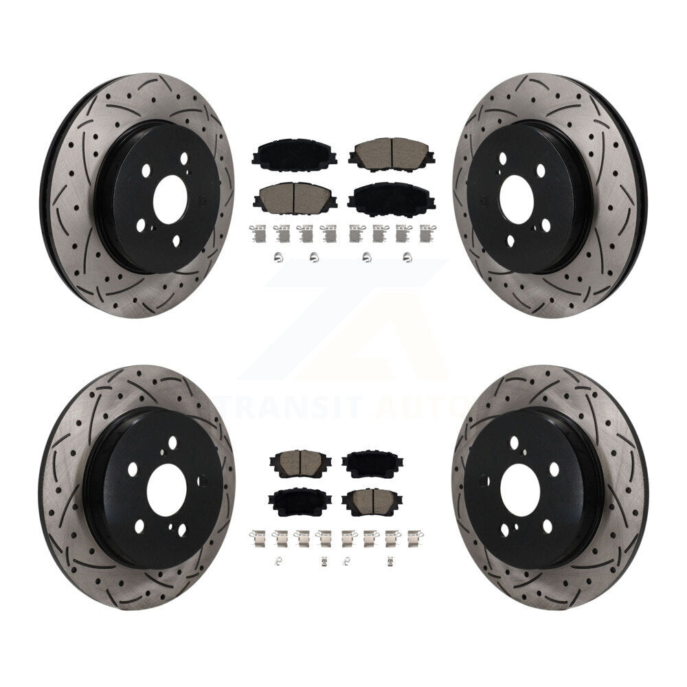 Transit Auto KDC-101700 Disc Brake Kit for 2019-2024 Toyota Corolla - Front and Rear product image