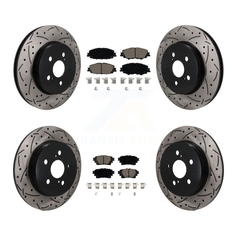 Transit Auto KDC-101700 Disc Brake Kit for 2019-2024 Toyota Corolla - Front and Rear product image