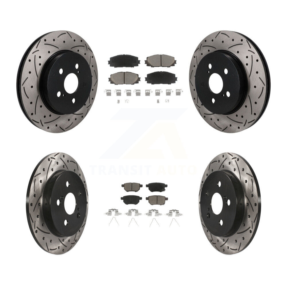 Transit Auto KDC-101701 Disc Brake Kit for 2019 Toyota Prius Prime - Front and Rear product image