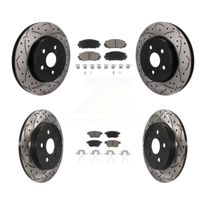 Transit Auto KDC-101701 Disc Brake Kit for 2019 Toyota Prius Prime - Front and Rear product image