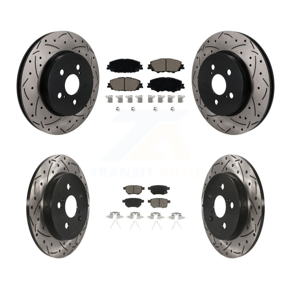 Transit Auto KDC-101702 Disc Brake Kit for 2020-2022 Toyota Corolla, Toyota Prius Prime - Front and Rear product image