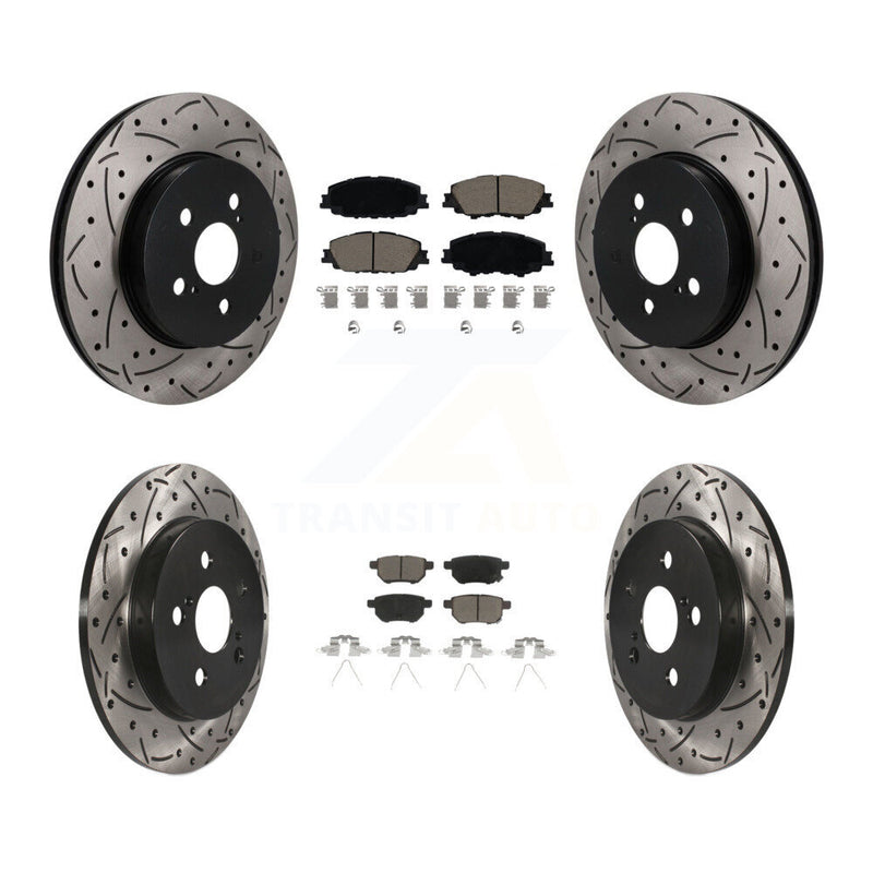 Transit Auto KDC-101702 Disc Brake Kit for 2020-2022 Toyota Corolla, Toyota Prius Prime - Front and Rear product image