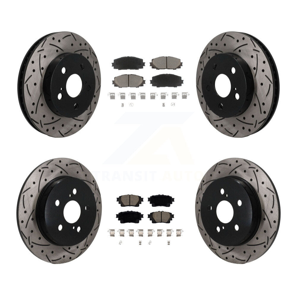 Transit Auto KDC-101703 Disc Brake Kit for 2020-2022 Toyota Corolla - Front and Rear product image