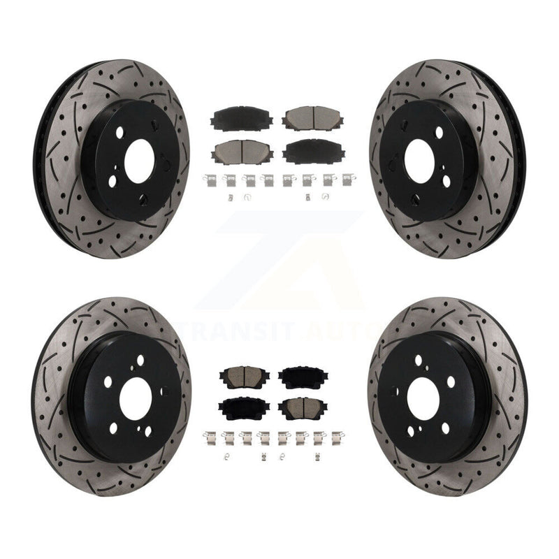 Transit Auto KDC-101703 Disc Brake Kit for 2020-2022 Toyota Corolla - Front and Rear product image