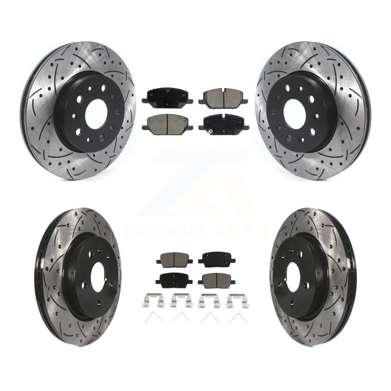 Transit Auto KDC-101712 Disc Brake Kit for 2021-2022 Chevrolet Camaro - Front and Rear product image