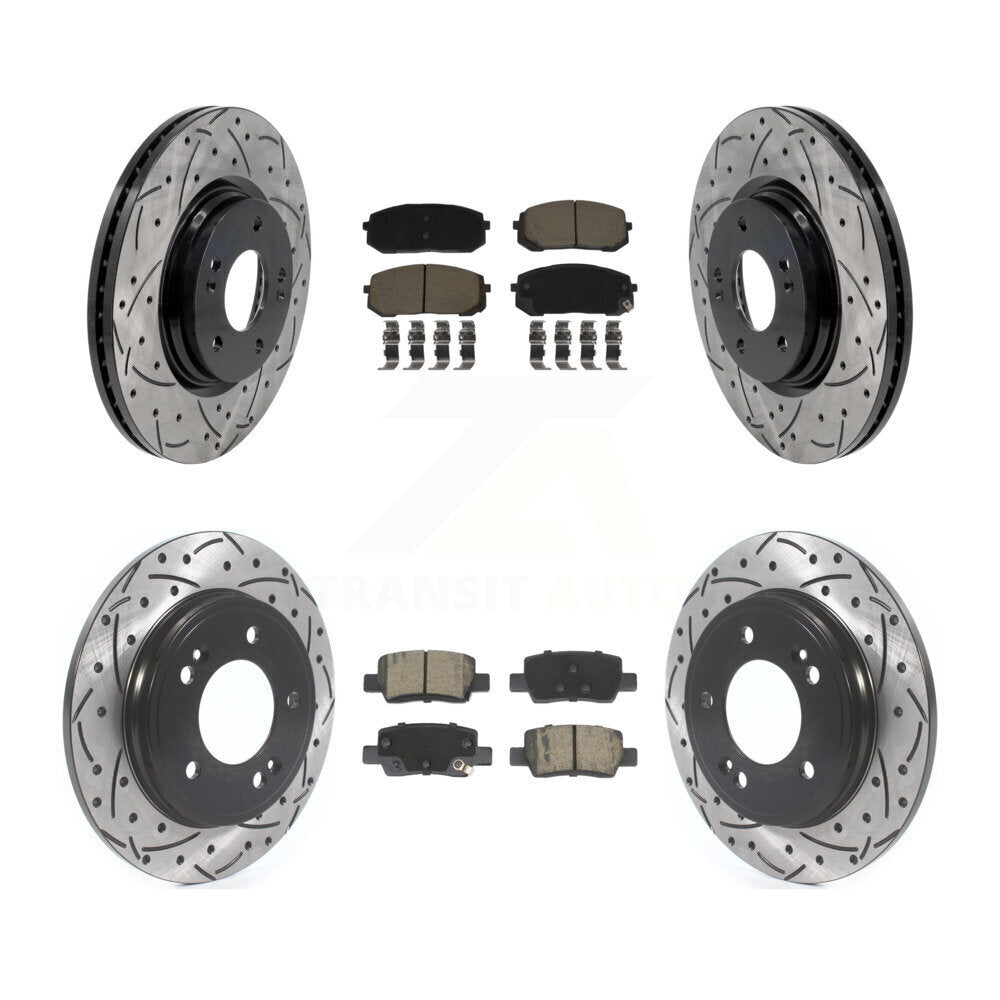 Transit Auto KDC-101715 Disc Brake Kit for 2021-2024 Hyundai Elantra - Front and Rear product image