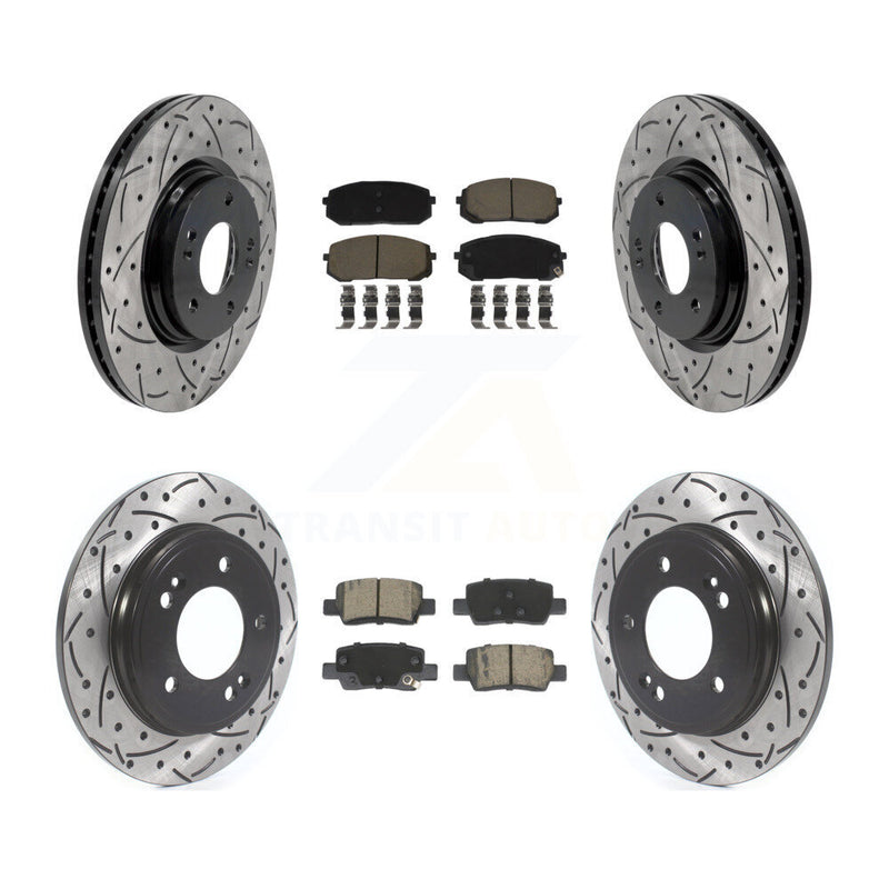Transit Auto KDC-101715 Disc Brake Kit for 2021-2024 Hyundai Elantra - Front and Rear product image