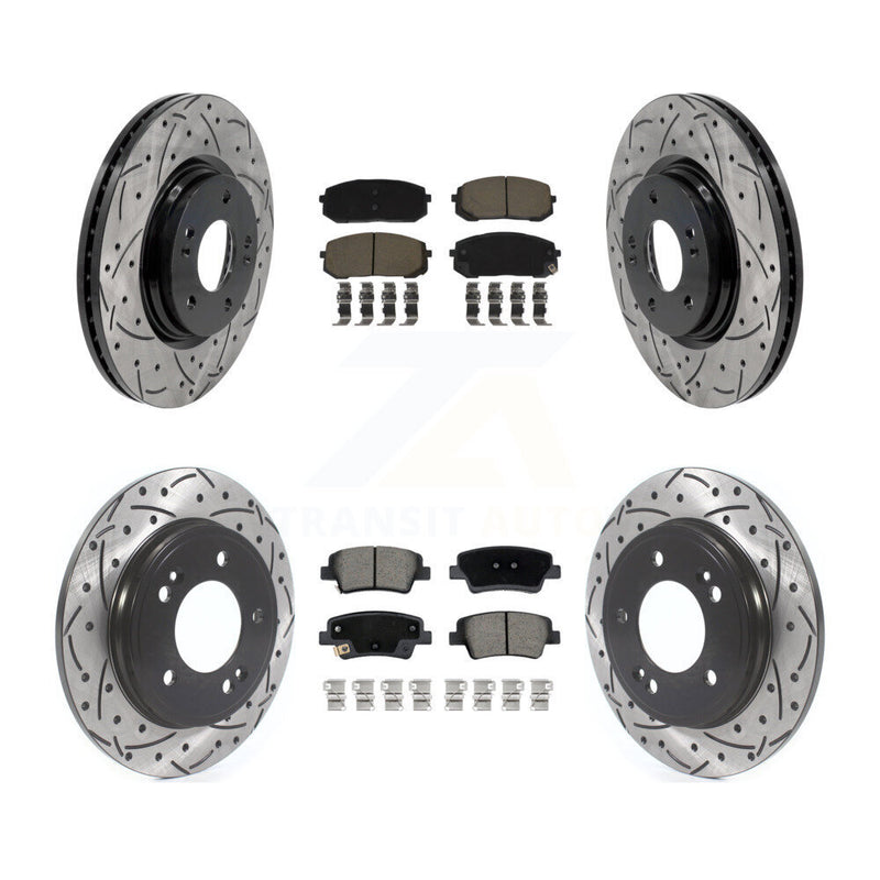 Transit Auto KDC-101716 Disc Brake Kit for 2021-2024 Hyundai Elantra - Front and Rear product image