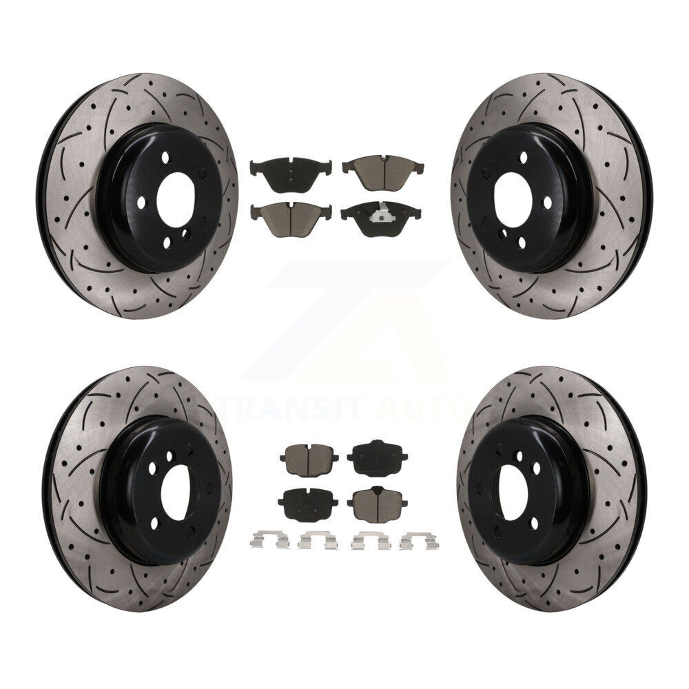 Transit Auto KDC-101717 Disc Brake Kit for 2011-2018 BMW 640i xDrive, BMW 640i xDrive Gran Coupe, BMW 640i Gran Coupe & more - Front and Rear product image