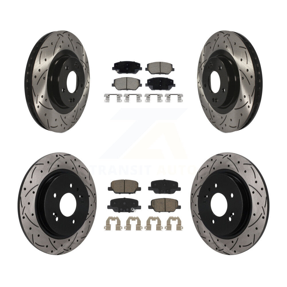Transit Auto KDC-101718 Disc Brake Kit for 2019-2020 Hyundai Santa Fe - Front and Rear product image