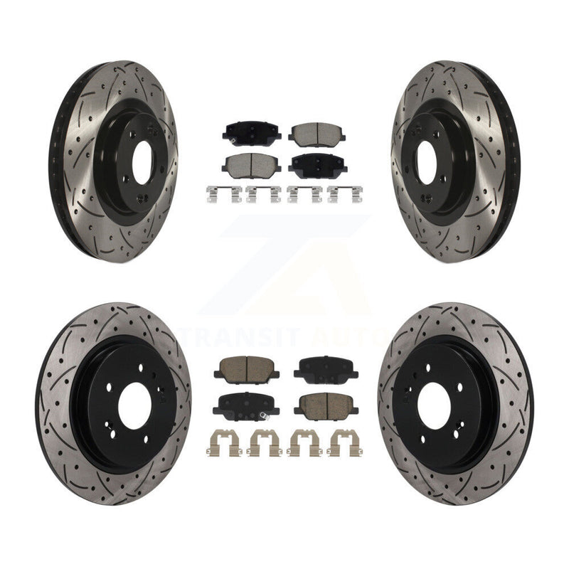 Transit Auto KDC-101718 Disc Brake Kit for 2019-2020 Hyundai Santa Fe - Front and Rear product image