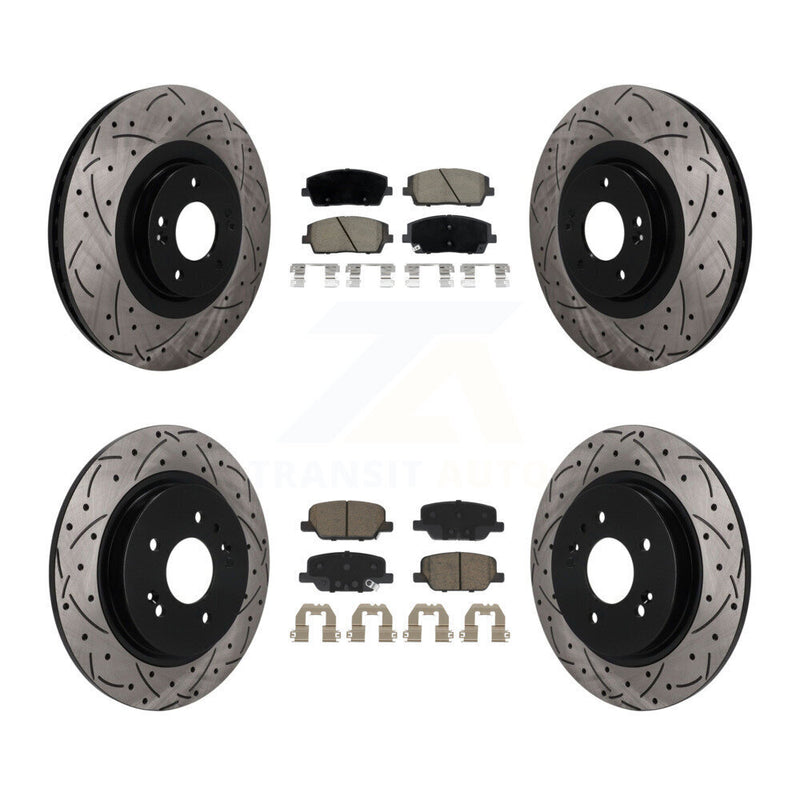 Transit Auto KDC-101719 Disc Brake Kit for 2020-2024 Hyundai Palisade, Kia Telluride - Front and Rear product image