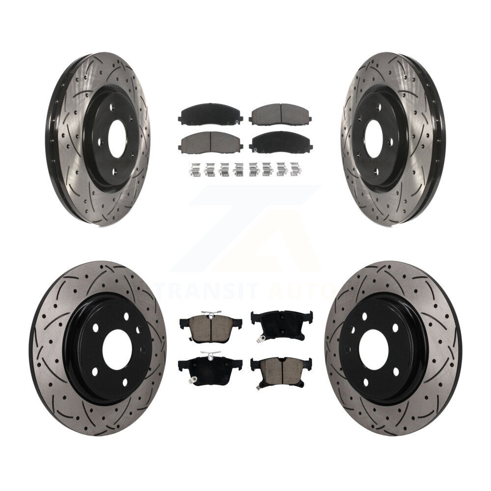 Transit Auto KDC-101720 Disc Brake Kit for 2017-2024 Chrysler Grand Caravan, Chrysler Voyager, Chrysler Pacifica - Front and Rear product image