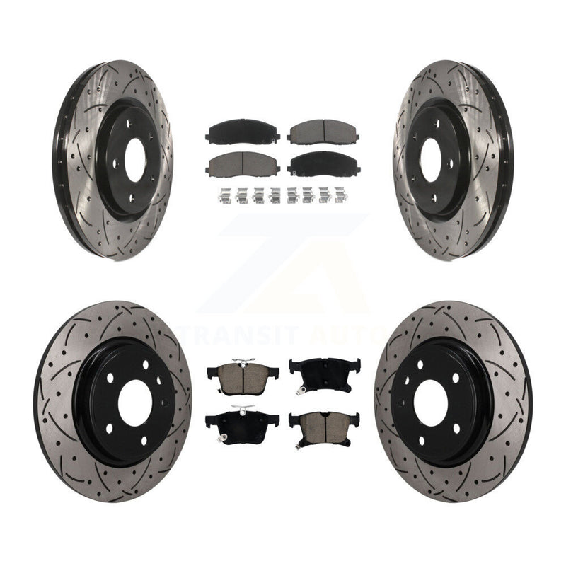 Transit Auto KDC-101720 Disc Brake Kit for 2017-2024 Chrysler Grand Caravan, Chrysler Voyager, Chrysler Pacifica - Front and Rear product image