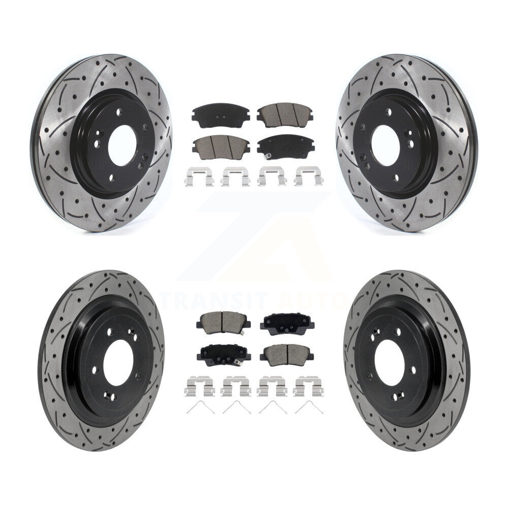 Transit Auto KDC-101724 Disc Brake Kit for 2017-2022 Hyundai Tucson, Kia Sportage - Front and Rear product image