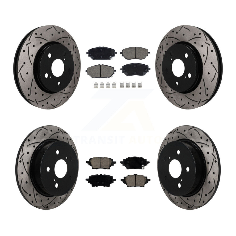 Transit Auto KDC-101727 Disc Brake Kit for 2019-2021 Toyota C-HR - Front and Rear product image