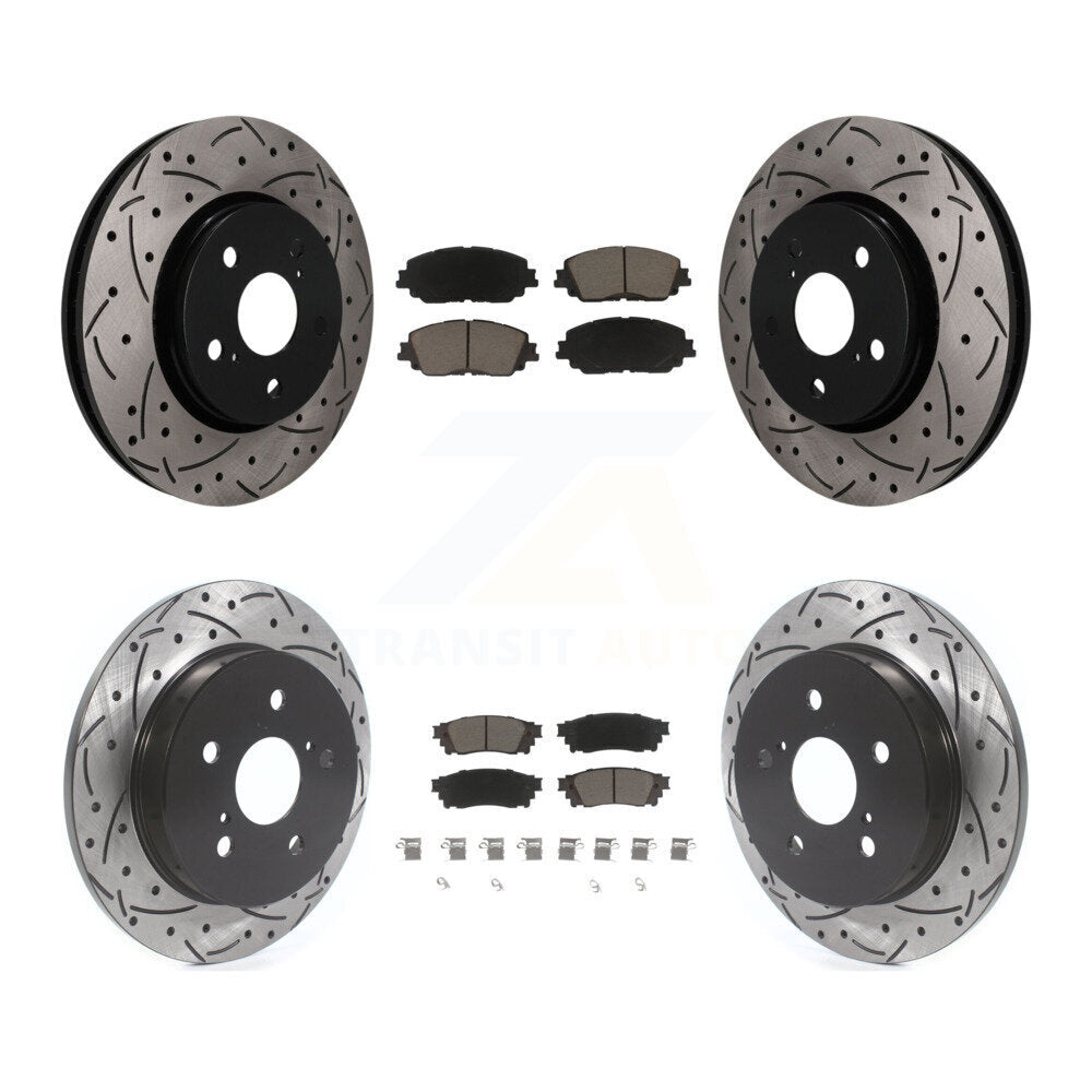 Transit Auto KDC-101728 Disc Brake Kit for 2019 Toyota C-HR - Front and Rear product image
