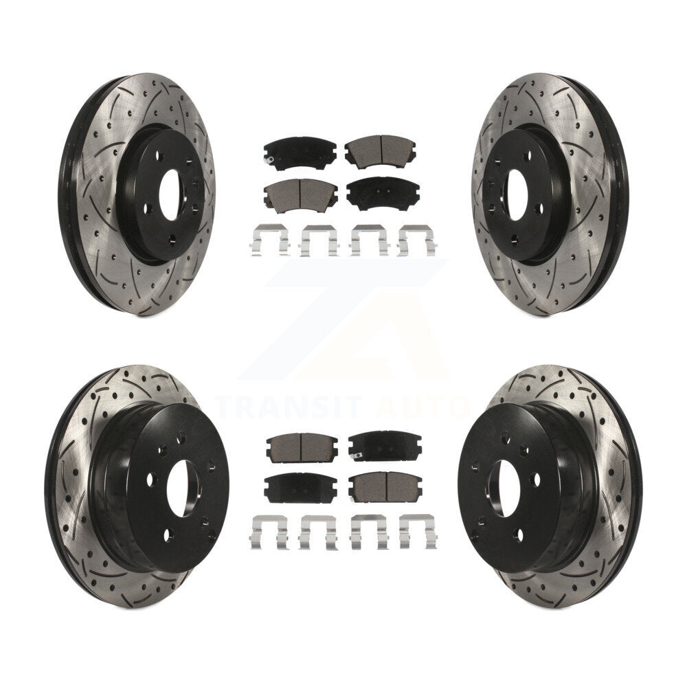 Transit Auto KDC-101729 Disc Brake Kit for 2017 GMC Terrain - Front and Rear product image