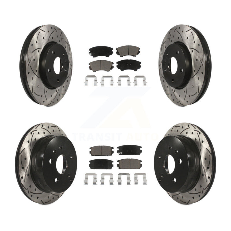 Transit Auto KDC-101729 Disc Brake Kit for 2017 GMC Terrain - Front and Rear product image