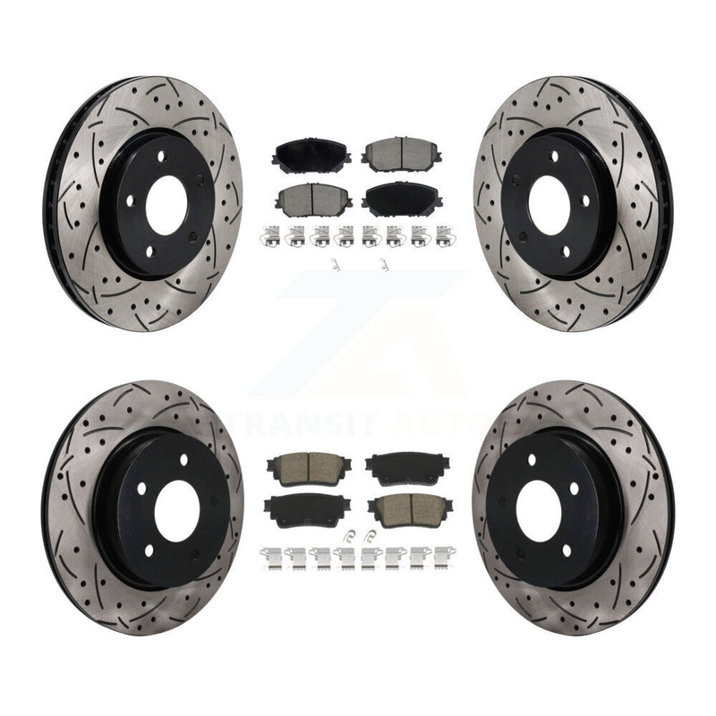 Transit Auto KDC-101733 Disc Brake Kit for 2022-2023 Nissan Rogue - Front and Rear product image