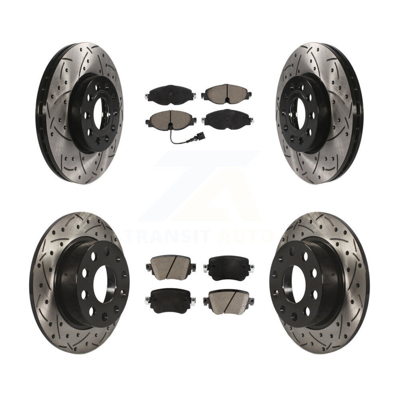 Transit Auto KDC-101734 Disc Brake Kit for 2015 Volkswagen Golf SportWagen - Front and Rear product image