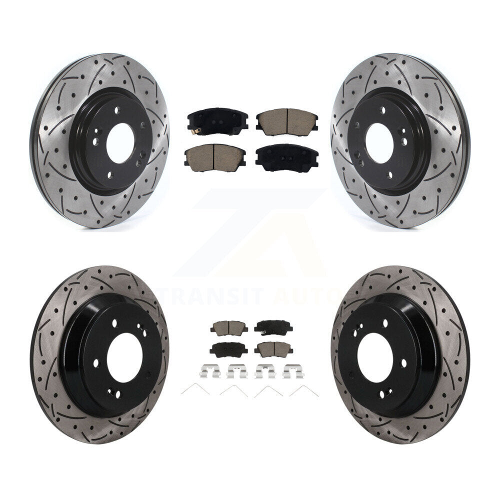 Transit Auto KDC-101735 Disc Brake Kit for 2020-2022 Kia Soul - Front and Rear product image