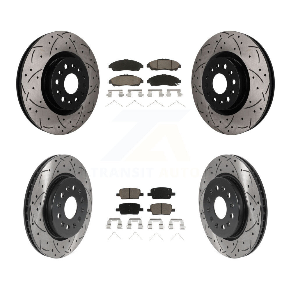 Transit Auto KDC-101736 Disc Brake Kit for 2017-2020 Cadillac XT6, Buick Enclave, Cadillac XT5 - Front and Rear product image