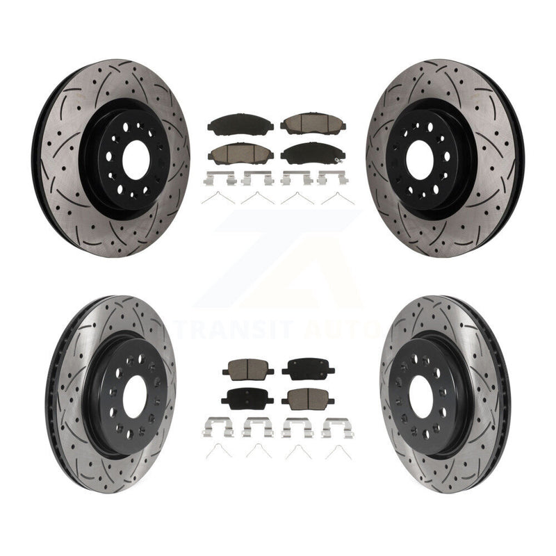 Transit Auto KDC-101736 Disc Brake Kit for 2017-2020 Cadillac XT6, Buick Enclave, Cadillac XT5 - Front and Rear product image