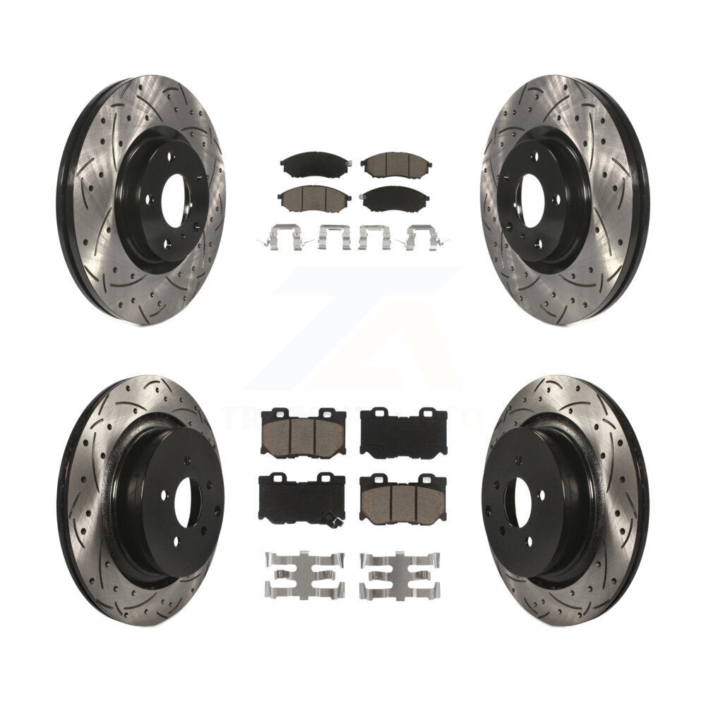 Transit Auto KDC-101737 Disc Brake Kit for 2011-2019 INFINITI Q70L, INFINITI Q70, INFINITI QX70 & more - Front and Rear product image