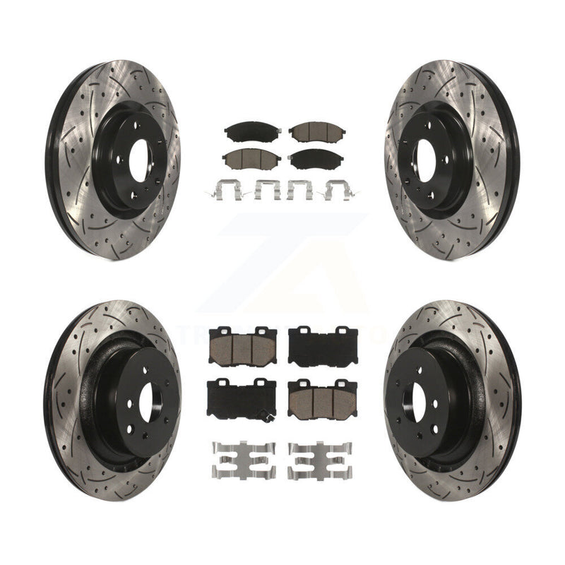 Transit Auto KDC-101738 Disc Brake Kit for 2009-2020 Nissan 370Z - Front and Rear product image