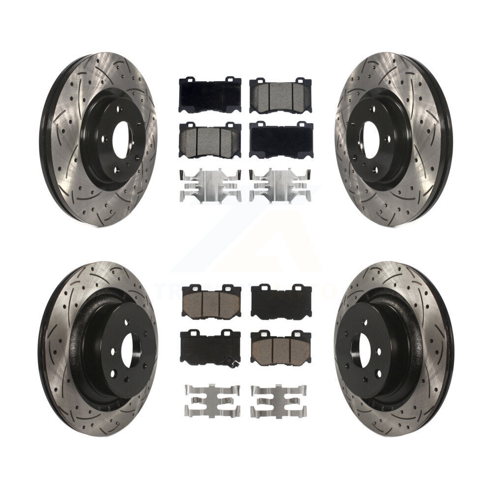 Transit Auto KDC-101739 Disc Brake Kit for 2009-2013 INFINITI G37 - Front and Rear product image