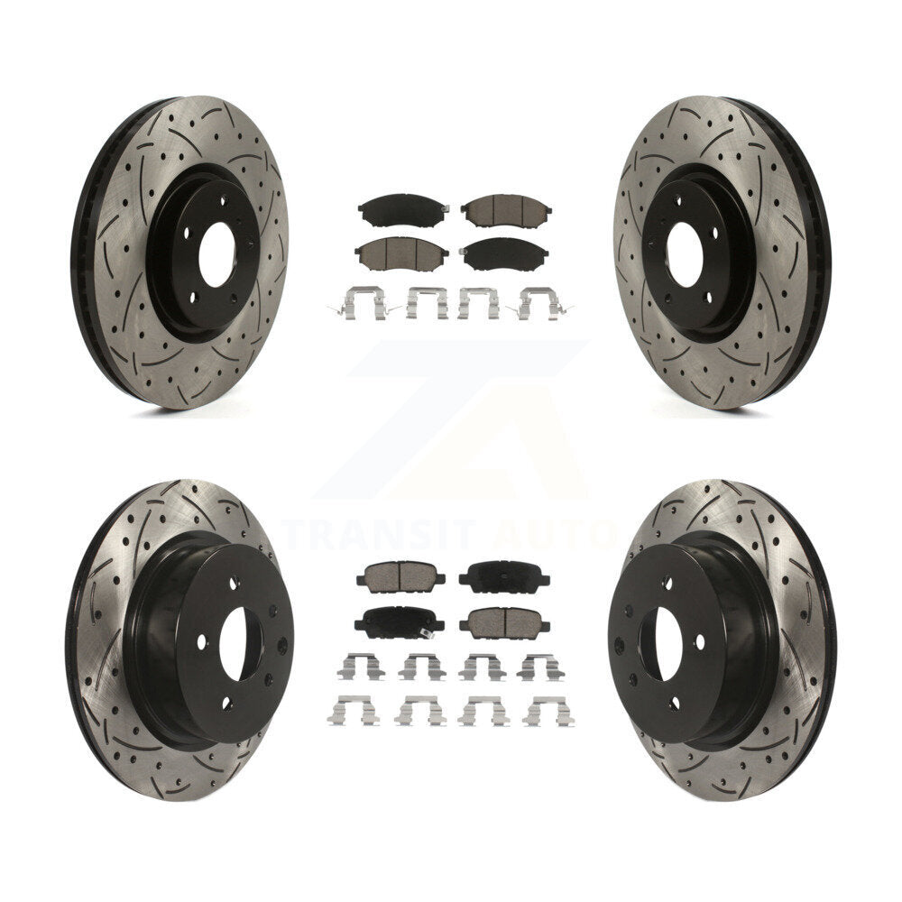 Transit Auto KDC-101740 Disc Brake Kit for 2009-2013 INFINITI G37 - Front and Rear product image