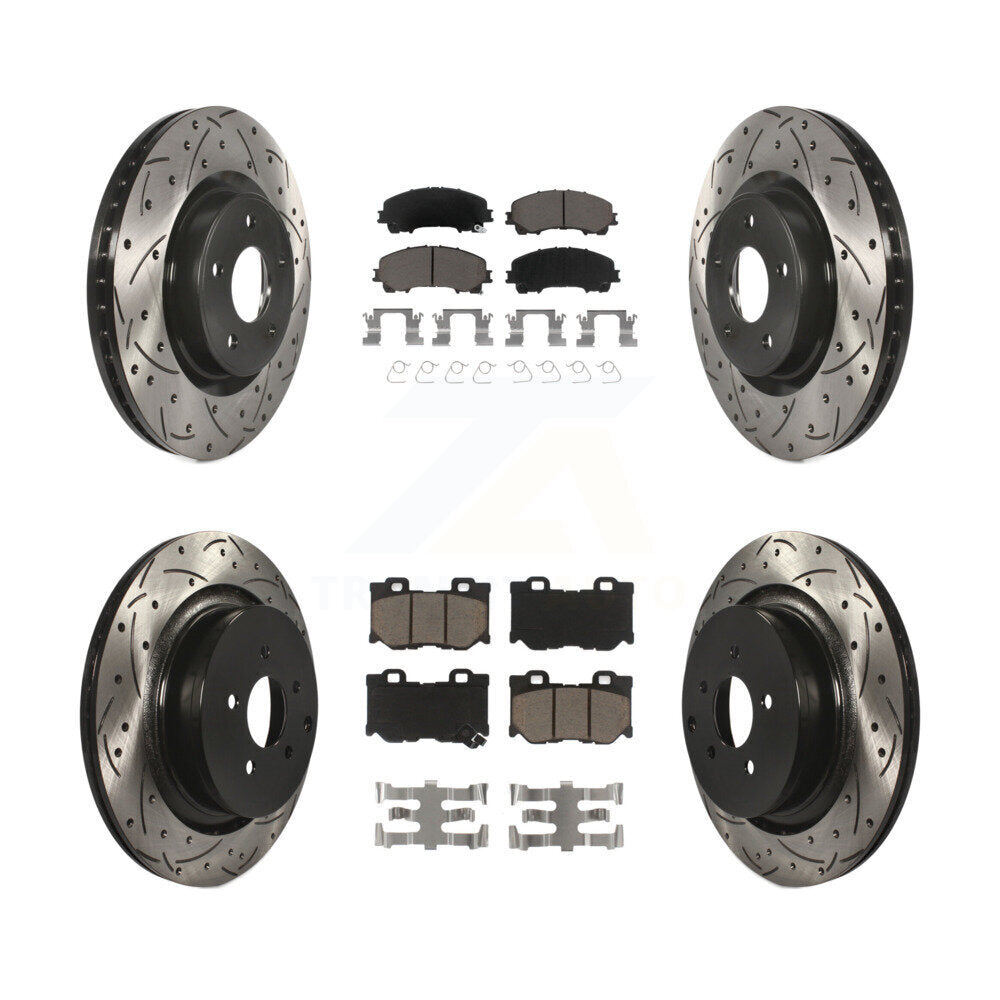 Transit Auto KDC-101741 Disc Brake Kit for 2014-2024 INFINITI Q60, INFINITI Q50 - Front and Rear product image