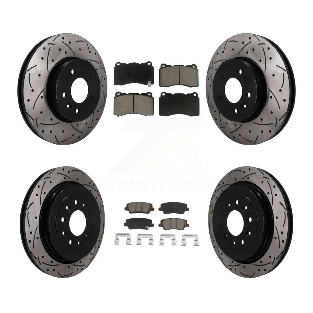 Transit Auto KDC-101744 Disc Brake Kit for 2013-2015 Cadillac ATS - Front and Rear product image